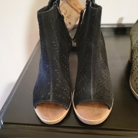 Toms Majorca Peep Toe shoes - Picture 3 of 9